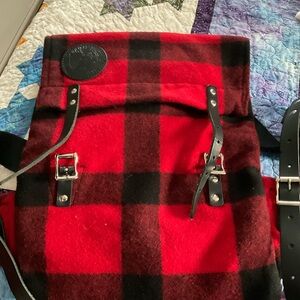 Duluth Pack backpack - red / black wool